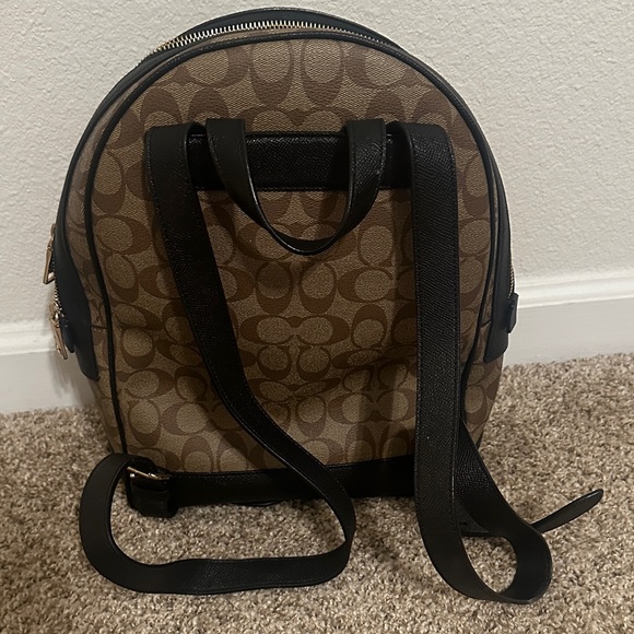 Coach Signature Brown and Black Men's Backpack - Picture 2 of 2